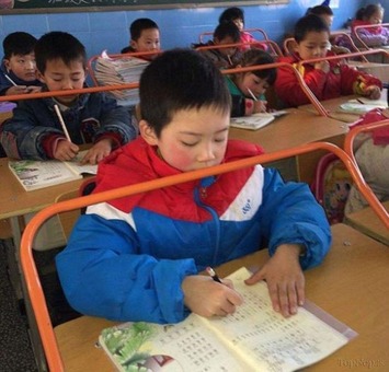 تصاویری جالب از درس خواندن چینی ها